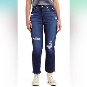 Levi’s ribcage straight ankle jeans